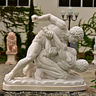 imagem do produto  Escultura Pancr�cio em M�rmore 100cm - EMP488 For�a e Eleg�ncia Cl�ssica