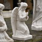imagem do produto Anjo da F� M�rmore Branco 80cm - IMP369