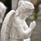 imagem do produto Anjo da F� M�rmore Branco 80cm - IMP369