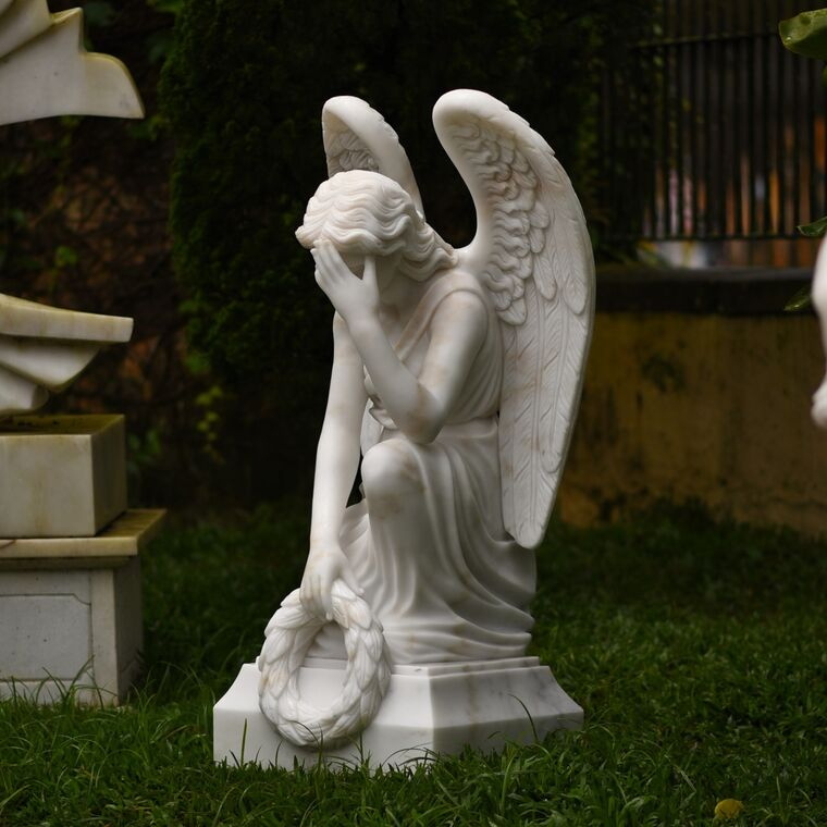 imagem do produto Anjo da Mem�ria Eterna M�rmore Branco 160cm - IMP367