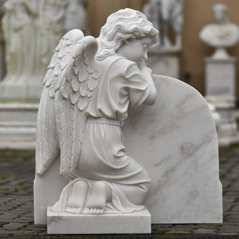 imagem do produto Anjo da Saudade M�rmore Branco 100cm - IMP362
