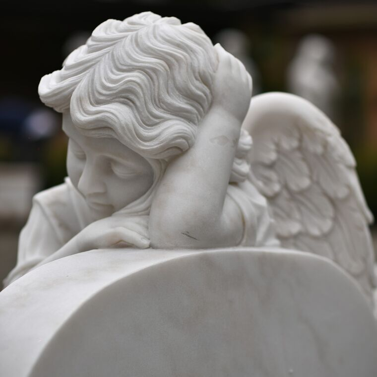 imagem do produto Anjo da Saudade M�rmore Branco 100cm - IMP362