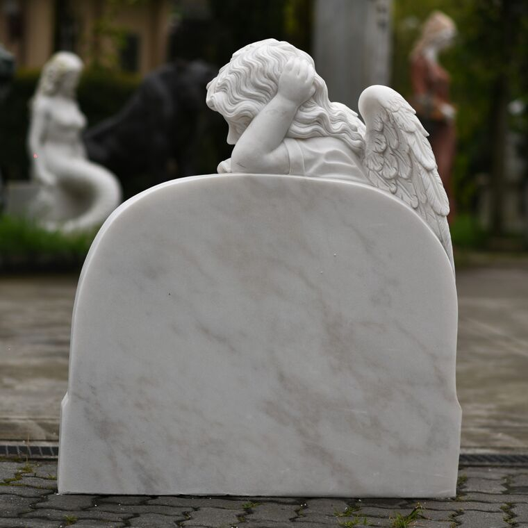 imagem do produto Anjo da Saudade M�rmore Branco 100cm - IMP362