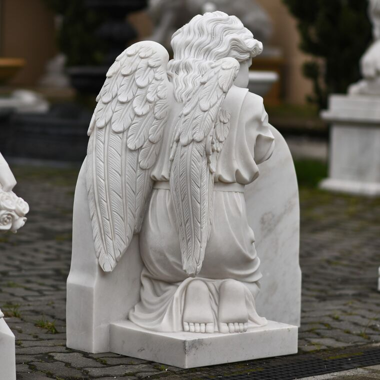 imagem do produto Anjo da Saudade M�rmore Branco 100cm - IMP362