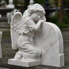 imagem do produto Anjo da Saudade M�rmore Branco 100cm - IMP362