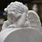 imagem do produto Anjo da Saudade M�rmore Branco 100cm - IMP362