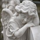 imagem do produto Anjo da Saudade M�rmore Branco 100cm - IMP362