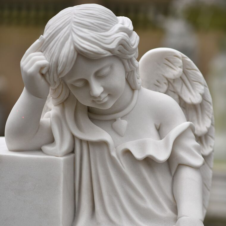 imagem do produto Anjo da Ternura M�rmore Branco 100cm - IMP363