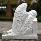 imagem do produto Anjo do Sil�ncio M�rmore Branco 80cm - IMP361