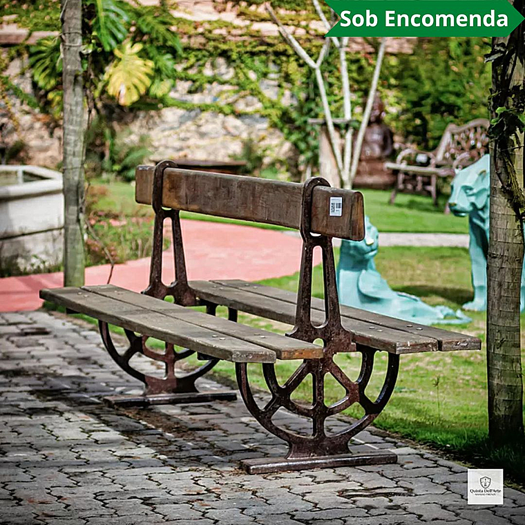 imagem do produto Banco de Ferro Fundido Esta��o F�rrea 85cm VRFF276  Cl�ssico e Dur�vel