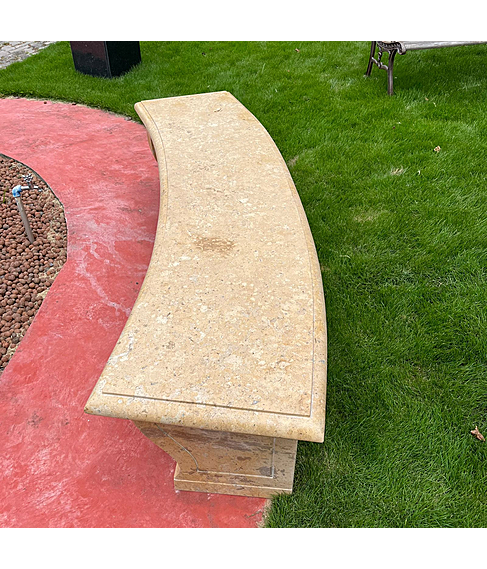 imagem de Banco em Mrmore Amarelo 52cm- VRMP347