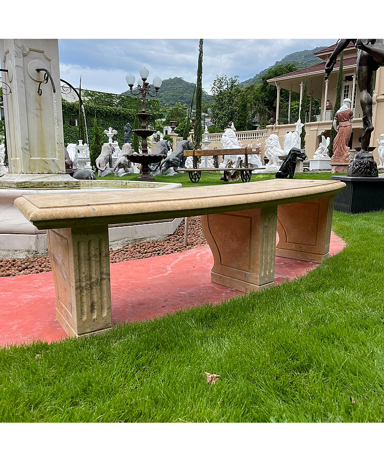 imagem do produto Banco em M�rmore Amarelo 52cm VRMP347 Exclusividade em Alto Padr�o