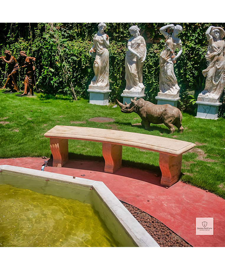 imagem do produto Banco em M�rmore Amarelo 52cm VRMP347 Exclusividade em Alto Padr�o