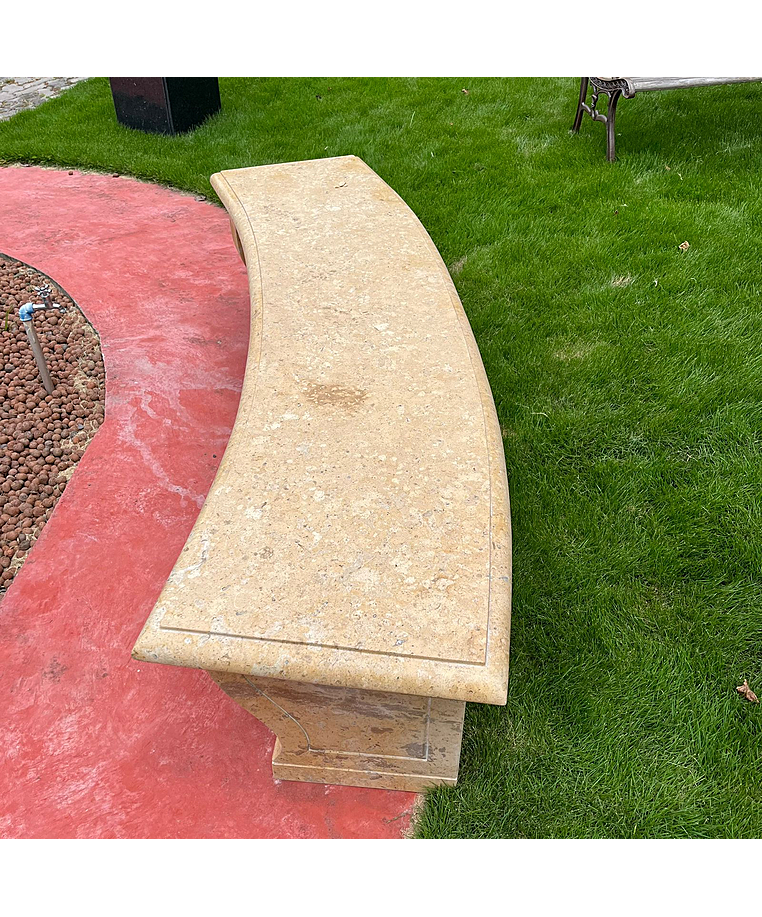 imagem do produto Banco em M�rmore Amarelo 52cm- VRMP347