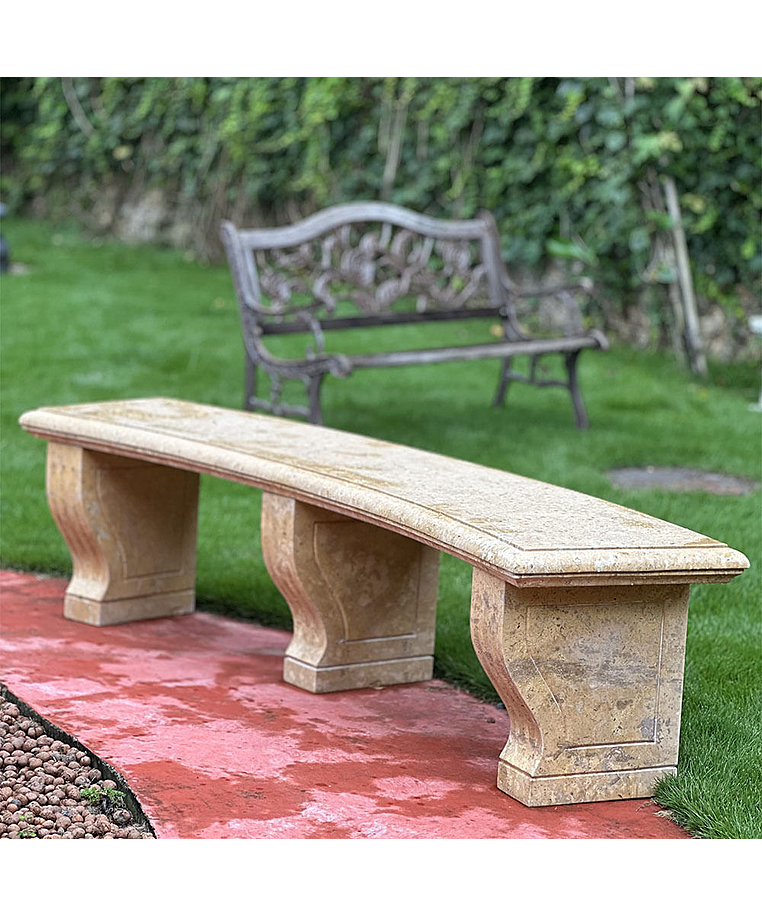 imagem do produto Banco em M�rmore Amarelo 52cm- VRMP347