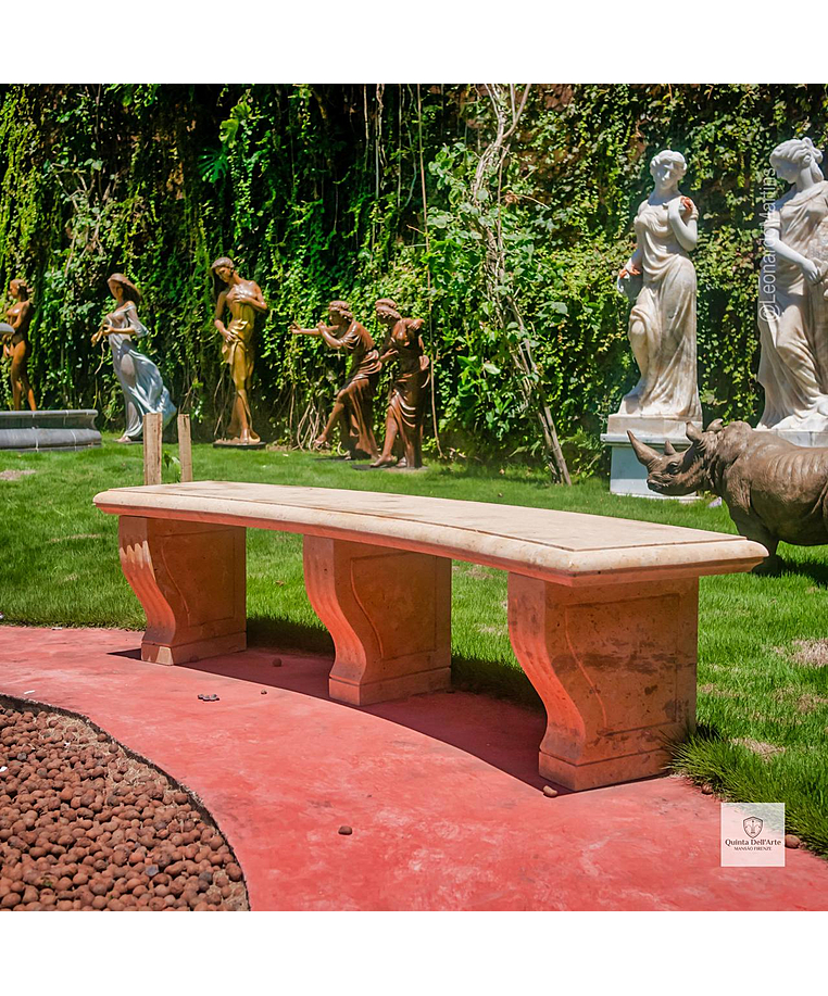 imagem do produto Banco em M�rmore Amarelo 52cm- VRMP347