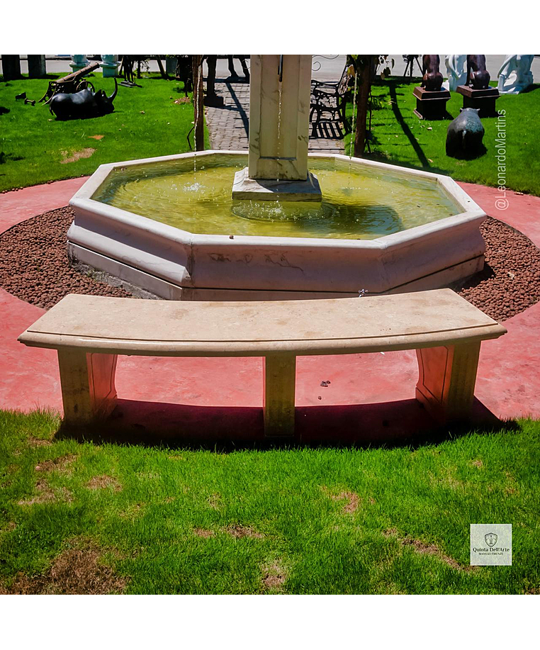 imagem do produto Banco em M�rmore Amarelo 52cm- VRMP347