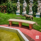 imagem do produto Banco em M�rmore Amarelo 52cm- VRMP347