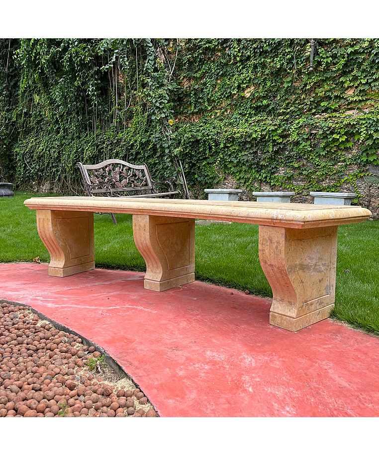 imagem do produto Banco em M�rmore Amarelo 52cm- VRMP347