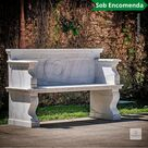 imagem do produto Banco Verona em M�rmore Branco 140cm VRMP372 Sofistica��o Quinta DellArte