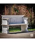imagem do produto Banco Verona em M�rmore Branco 140cm VRMP372 Sofistica��o Quinta DellArte