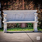 imagem do produto Banco Verona M�rmore Branco 140cm - VRMP372