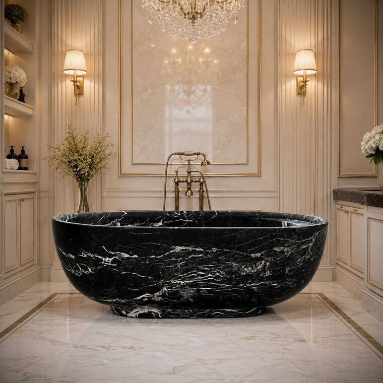 imagem do produto Banheira Nero Eleganza 55cm VRMP366 Sofistica��o em M�rmore