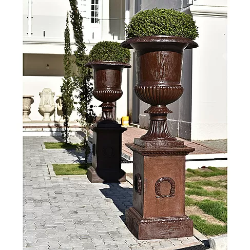 imagem de Base de Ferro com Loureiro 50cm VRF285 Sofisticação e Design Clássico
