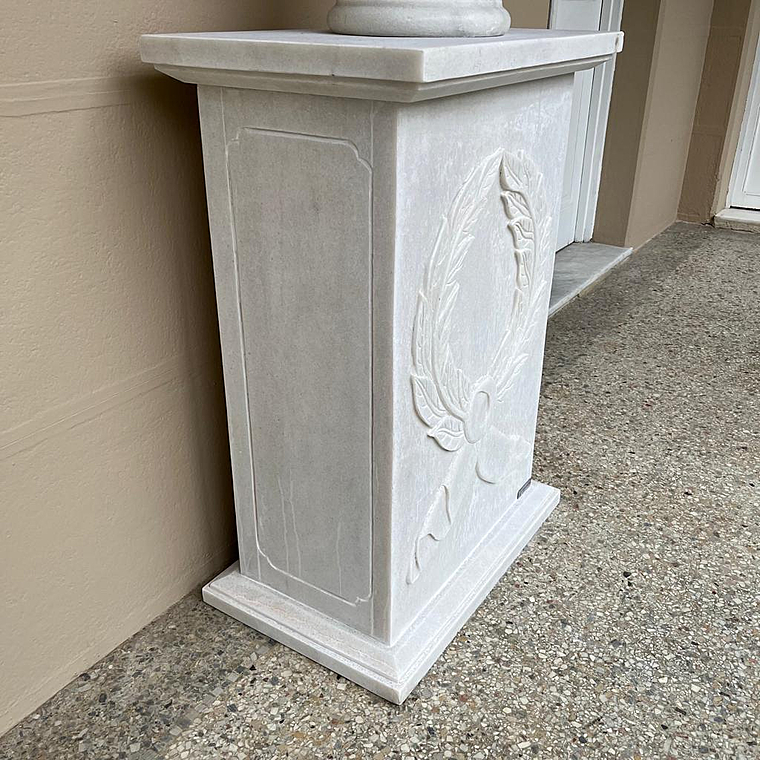imagem do produto Base em M�rmore Branco 100cm VRMP340 Eleg�ncia e Sustenta��o