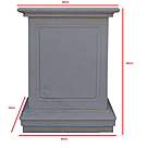 imagem do produto Base Grande em M�rmore 80cm VRMP224 Para Esculturas e Projetos de Alto Padr�o 