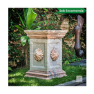 imagem do produto Base Quadrada em M�rmore Colorido 70cm VRMP108 Para Decora��o e Projetos Sofisticados 