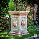 imagem do produto Base Quadrada em M�rmore Colorido 70cm VRMP108 Para Decora��o e Projetos Sofisticados 