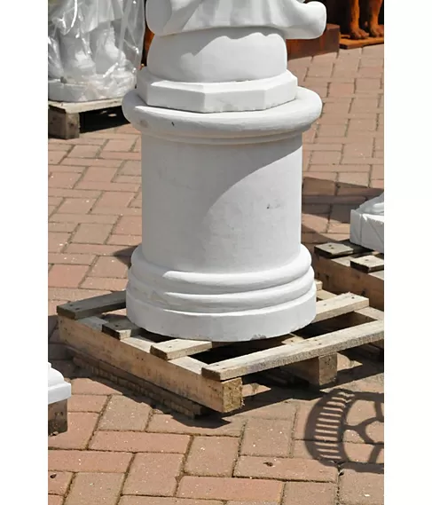 imagem de Base Redonda em Mármore 50cm VRMP102 Para Esculturas e Decoração Sofisticada