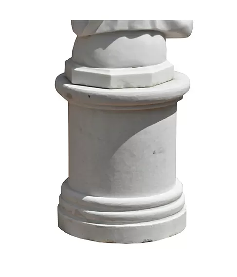 imagem de Base Redonda em Mármore 50cm VRMP102 Para Esculturas e Decoração Sofisticada