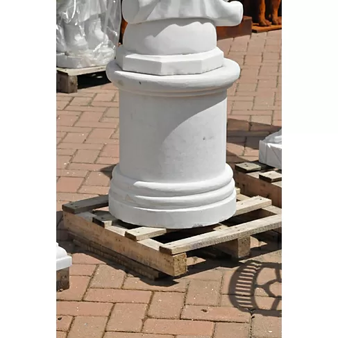 imagem de Base Redonda em Mármore 50cm VRMP102 Para Esculturas e Decoração Sofisticada