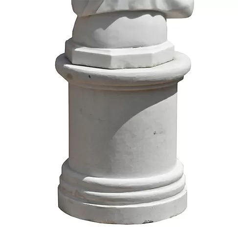imagem de Base Redonda em Mármore 50cm VRMP102 Para Esculturas e Decoração Sofisticada