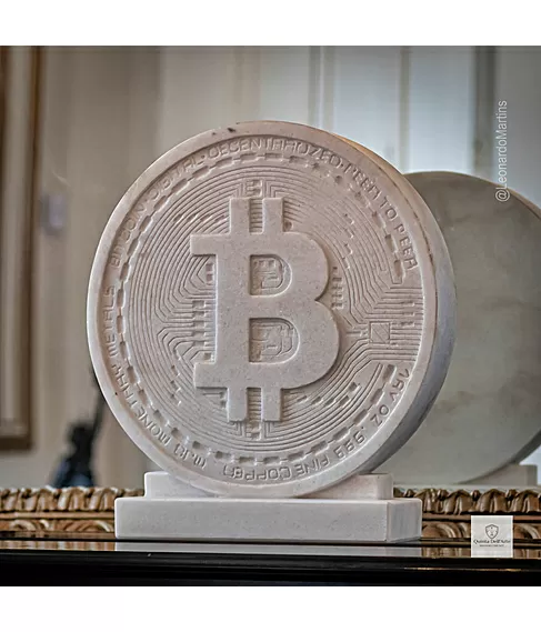 imagem de Brasão Bitcoin 50cm - VRMP362