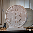 imagem do produto Bras�o Bitcoin em M�rmore 50cm VRMP362 Exclusividade e Modernidade