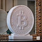 imagem do produto Bras�o Bitcoin em M�rmore 50cm VRMP362 Exclusividade e Modernidade