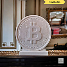 imagem do produto Bras�o Bitcoin em M�rmore 50cm VRMP362 Exclusividade e Modernidade