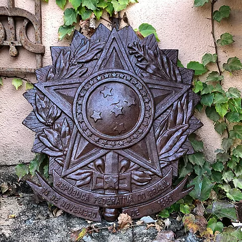 imagem de Brasão da República 50cm em Ferro Fundido VRFF273 Decorativo para Projetos Institucionais 