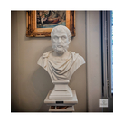 imagem do produto Busto Arist�teles em M�rmore Branco 70cm - BMP052