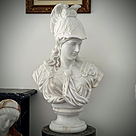 imagem do produto Busto Atena em M�rmore Branco 83cm BMP075 Cl�ssica 