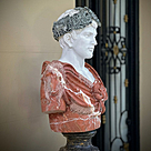 imagem do produto Busto Caio J�lio C�sar com Coroa em M�rmore 80cm BMP037C Poder e Hist�ria