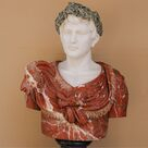 imagem do produto Busto Caio J�lio C�sar com Coroa em M�rmore 80cm BMP037C Poder e Hist�ria