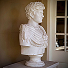 imagem do produto Busto Caio J�lio C�sar com Coroa M�rmore Branco 80cm - BMP037