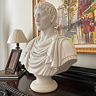imagem do produto Busto Caio J�lio C�sar em M�rmore 80cm BMP035 Escultura Cl�ssica e Imponente