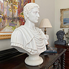 imagem do produto Busto Caio J�lio C�sar em M�rmore 80cm BMP035 Escultura Cl�ssica e Imponente