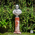 imagem do produto Busto Caveira em M�rmore Branco 81cm BMP057  Escultura Premium para Ambientes Sofisticados