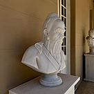 imagem do produto Busto Conf�cio em M�rmore Branco 75cm | Escultura Art�stica Monumental - BMP086